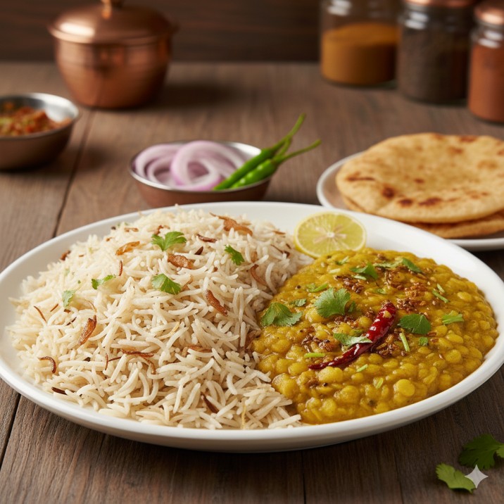 Dal Tadka Chawal